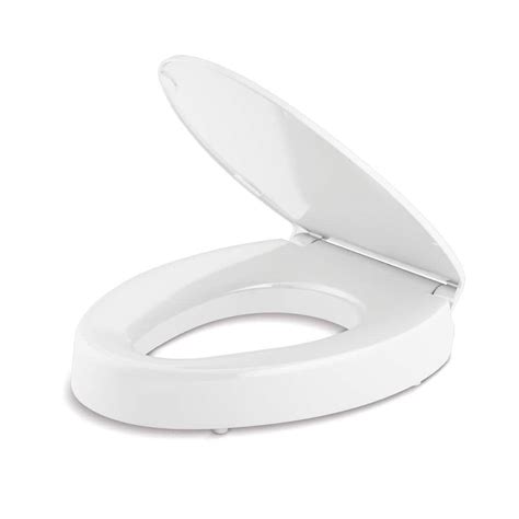 kohler elongated toilet seat|hyten elevated quiet close elongated toilet seat in white.